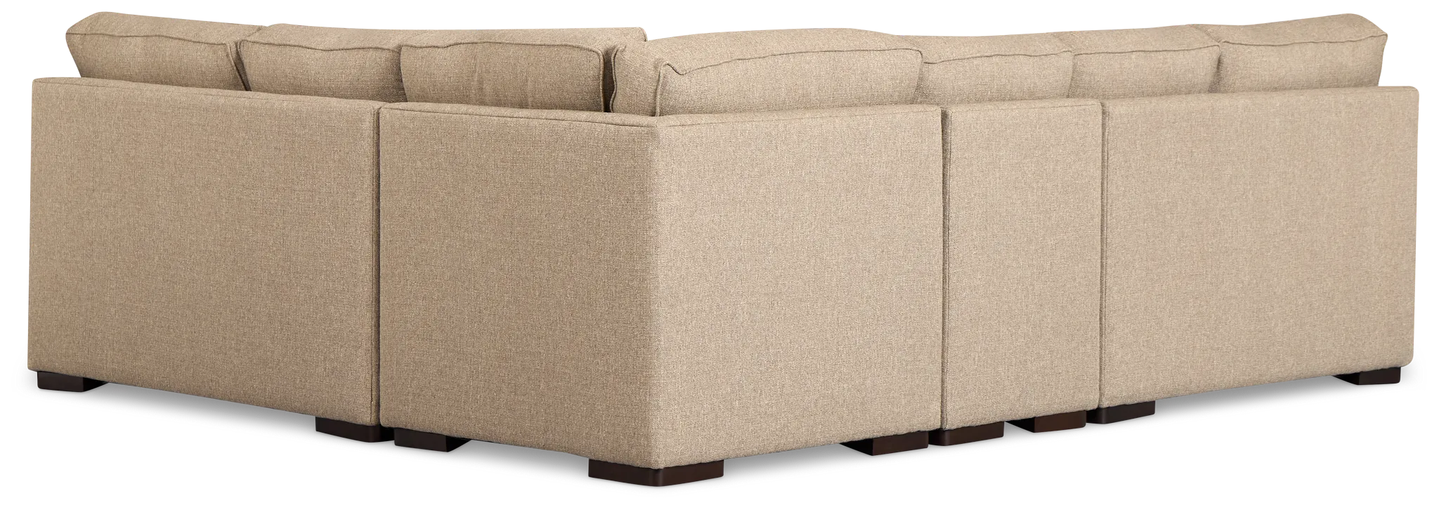Sinclair Brown Fabric Large Two-arm Sectional