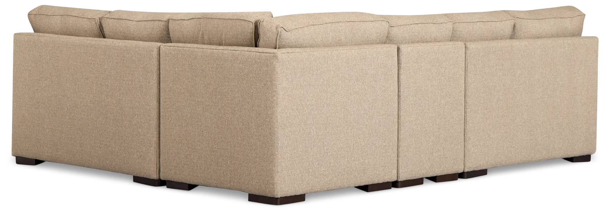 Sinclair Brown Fabric Large Two-arm Sectional Sinclair Brown Fabric Large Two-arm Sectional