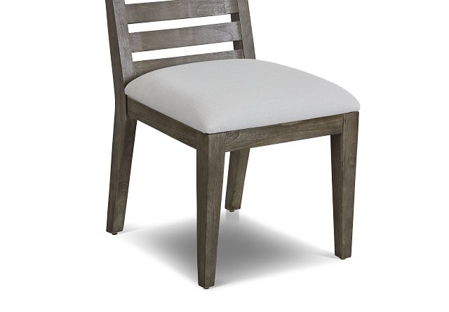 Bravo Dark Tone Wood Slat Side Chair