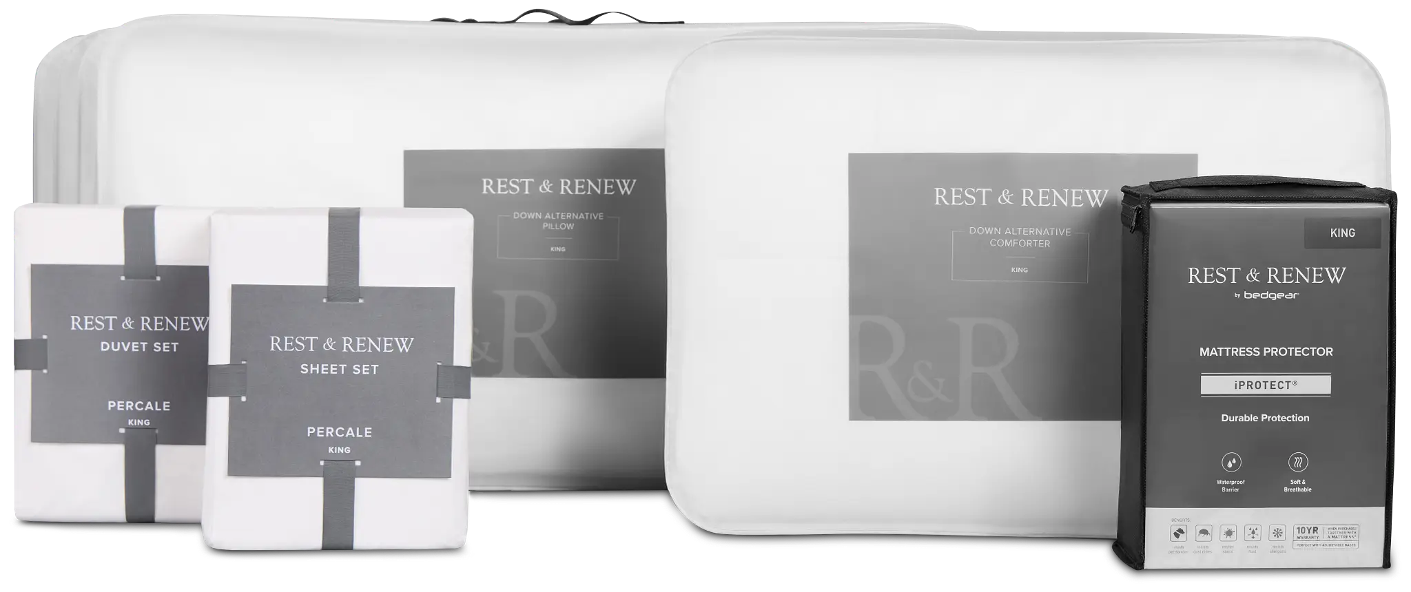 Rest & Renew Essential Plus White Sleep Bundle Rest & Renew Essential Plus White Sleep Bundle