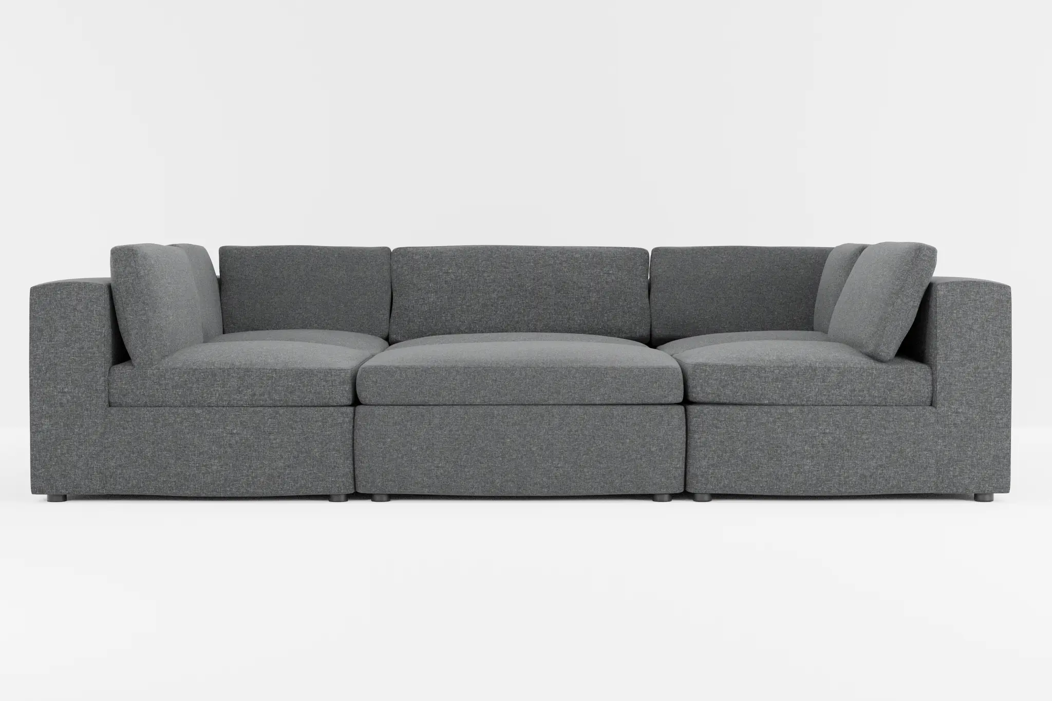 Destin Delray Dark Gray Fabric 6-piece Pit Sectional Destin Delray Dark Gray Fabric 6-piece Pit Sectional