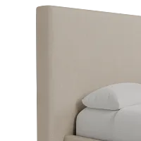 Grayton Peyton Beige 54" Upholstered Platform Bed