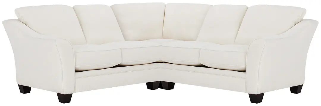 Avery White Fabric Small Two-arm Sectional Avery White Fabric Small Two-arm Sectional