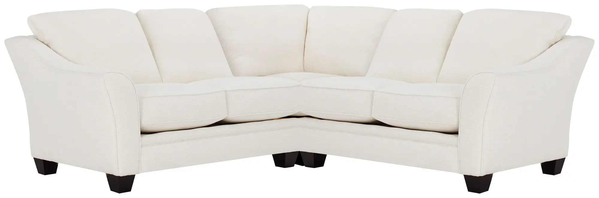 Avery White Fabric Small Two-arm Sectional Avery White Fabric Small Two-arm Sectional