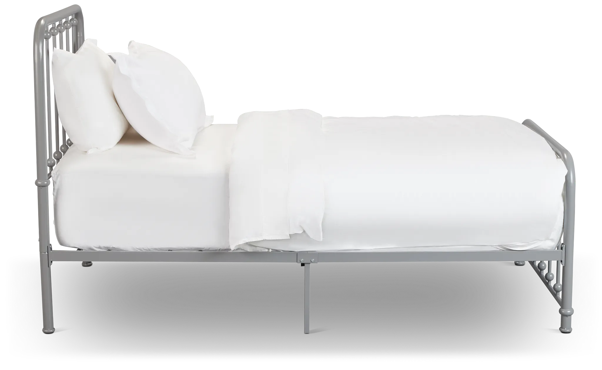 Rory Gray Metal Panel Bed