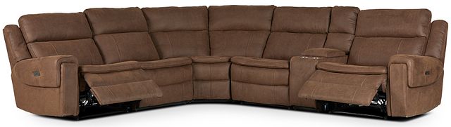 Scout Brown Micro Medium Dual Power Sectional (4)