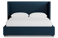 Captiva Elite Navy 48" Upholstered Shelter Bed