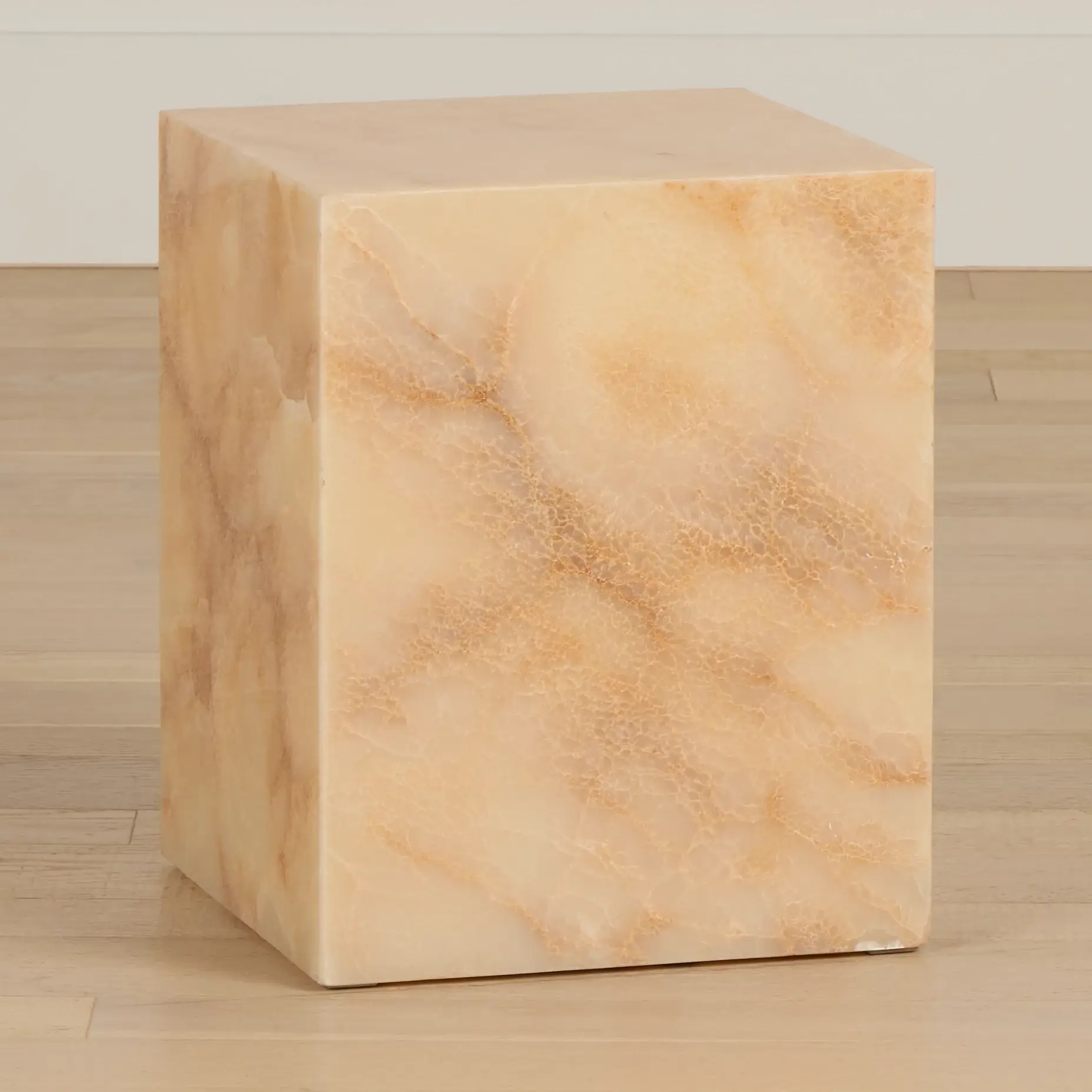 Haven White Stone Square End Table Haven White Stone Square End Table