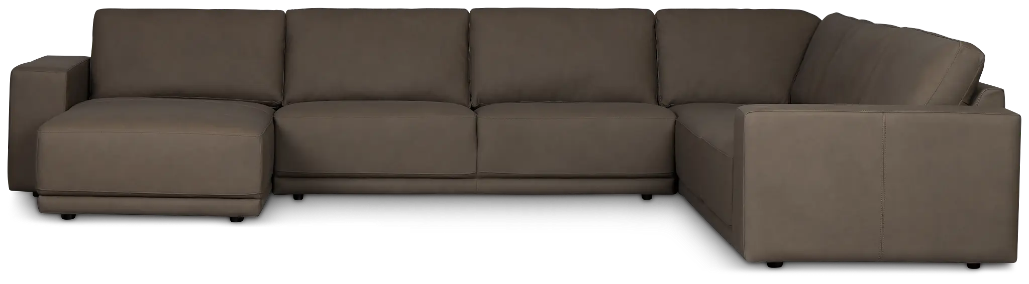 Kellan Dark Gray Leather Medium Left Chaise Sectional Kellan Dark Gray Leather Medium Left Chaise Sectional