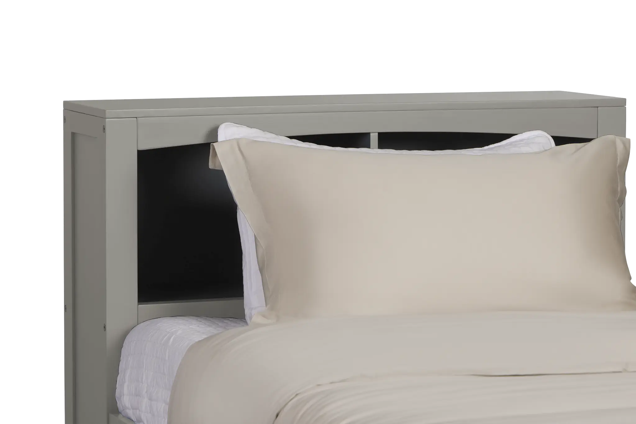 Charleston Gray Bookcase Bed With 2 Storage Drawers Charleston Gray Bookcase Bed With 2 Storage Drawers