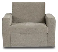 Addie Gray Fabric Swivel Chair