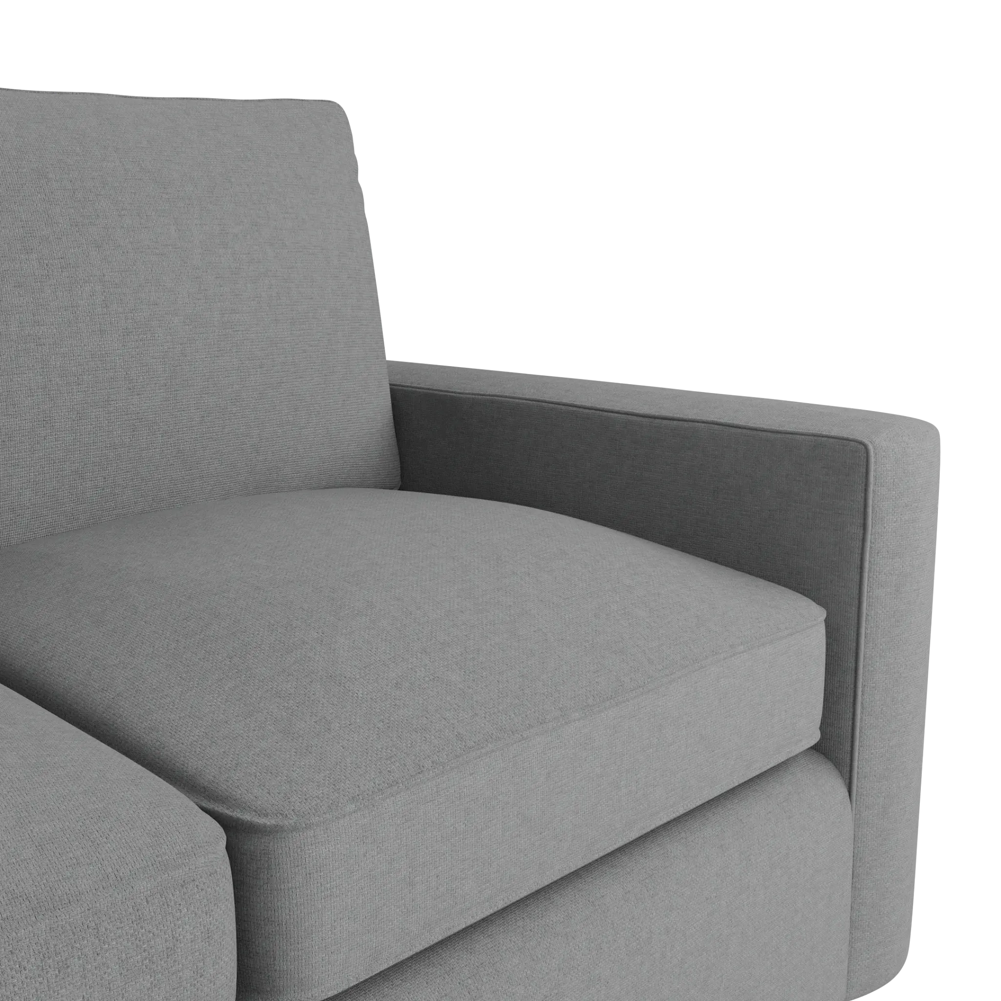 Siesta Suave Gray Fabric Memory Foam Sleeper Siesta Suave Gray Fabric Memory Foam Sleeper