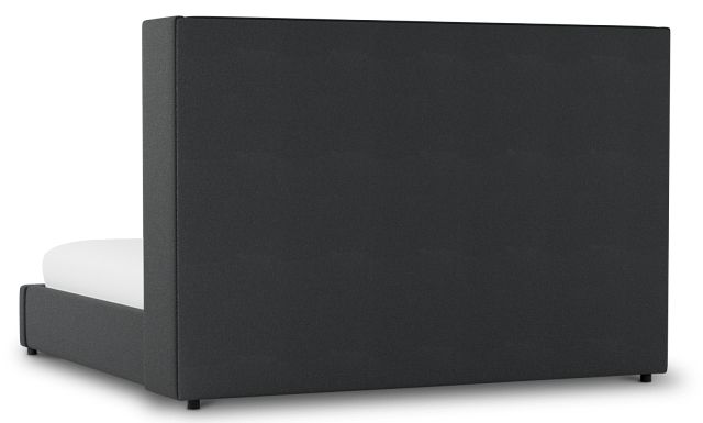 Captiva Elite Black 60" Upholstered Shelter Bed