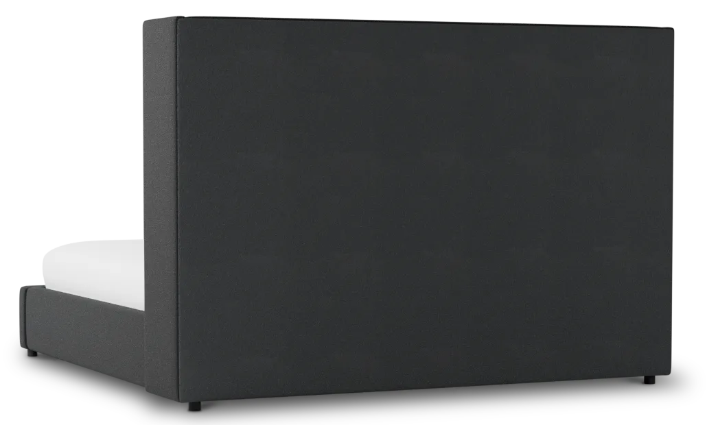 Captiva Elite Black 60" Upholstered Shelter Bed