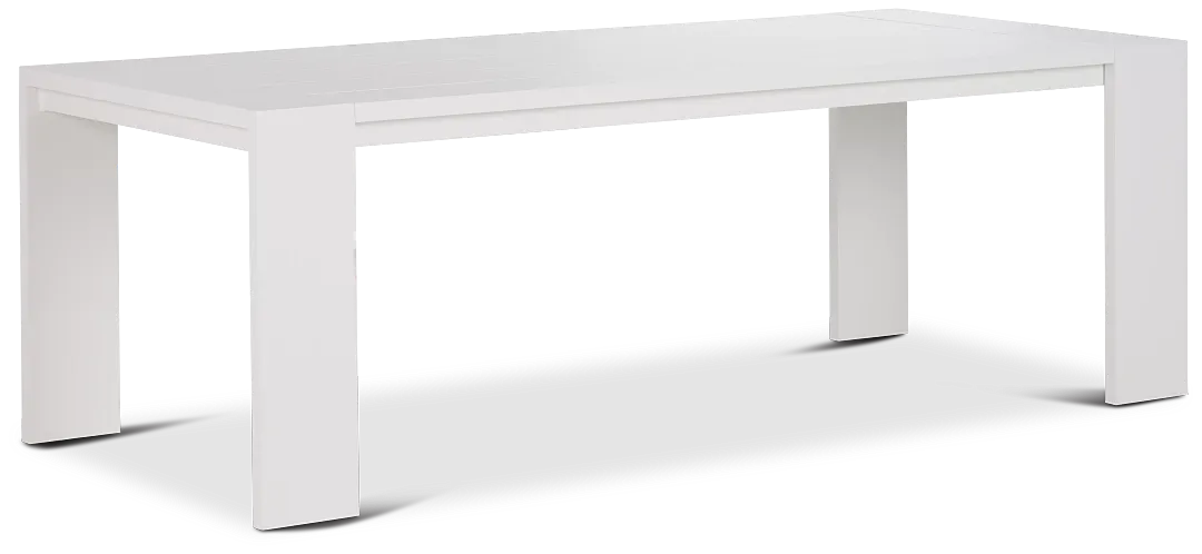 Linear White 87" Rectangular Table