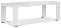 Linear White 87" Rectangular Table