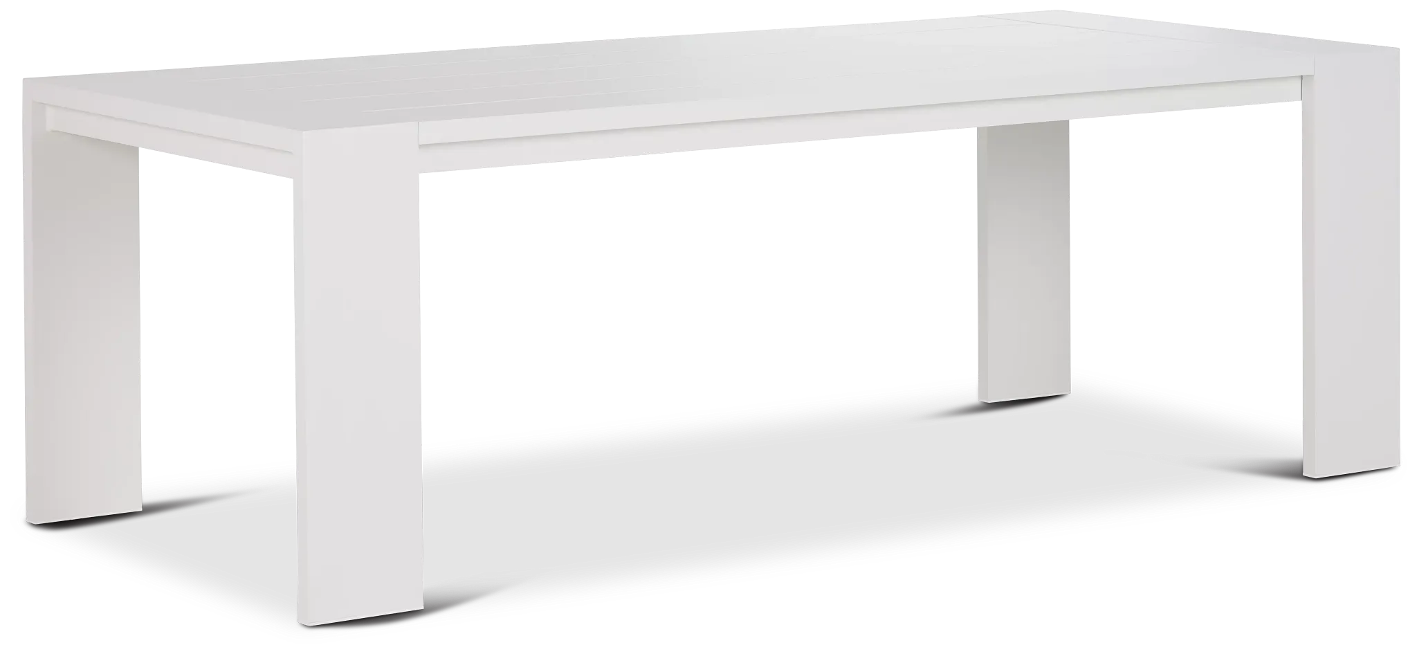 Linear White 87" Rectangular Table