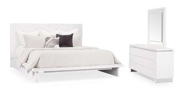 Bal Harbour White Panel Bedroom