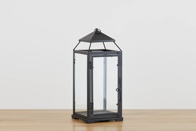 El Paso Black Medium Lantern