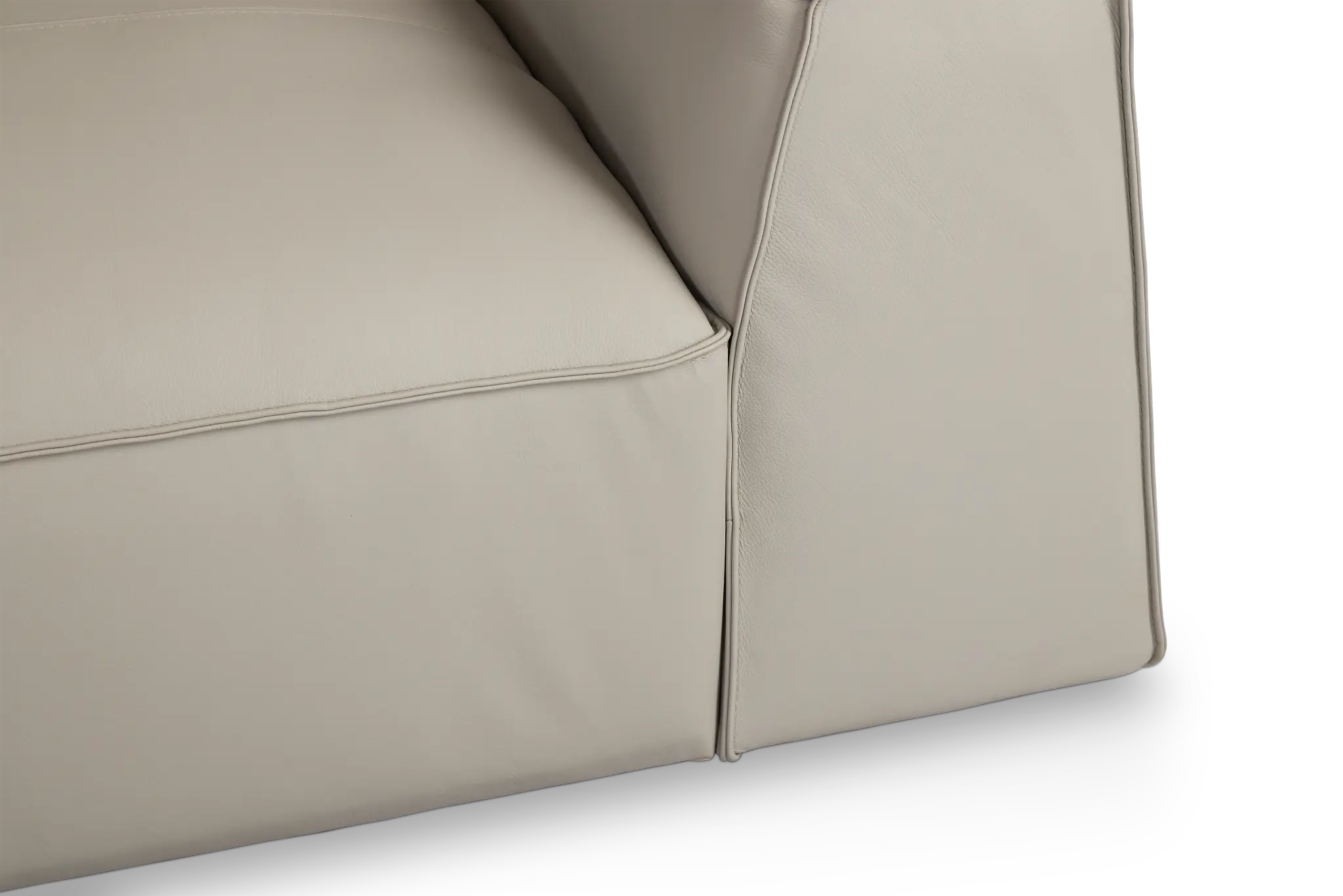 Blanca Gray Leather 5-piece Modular Sectional Blanca Gray Leather 5-piece Modular Sectional