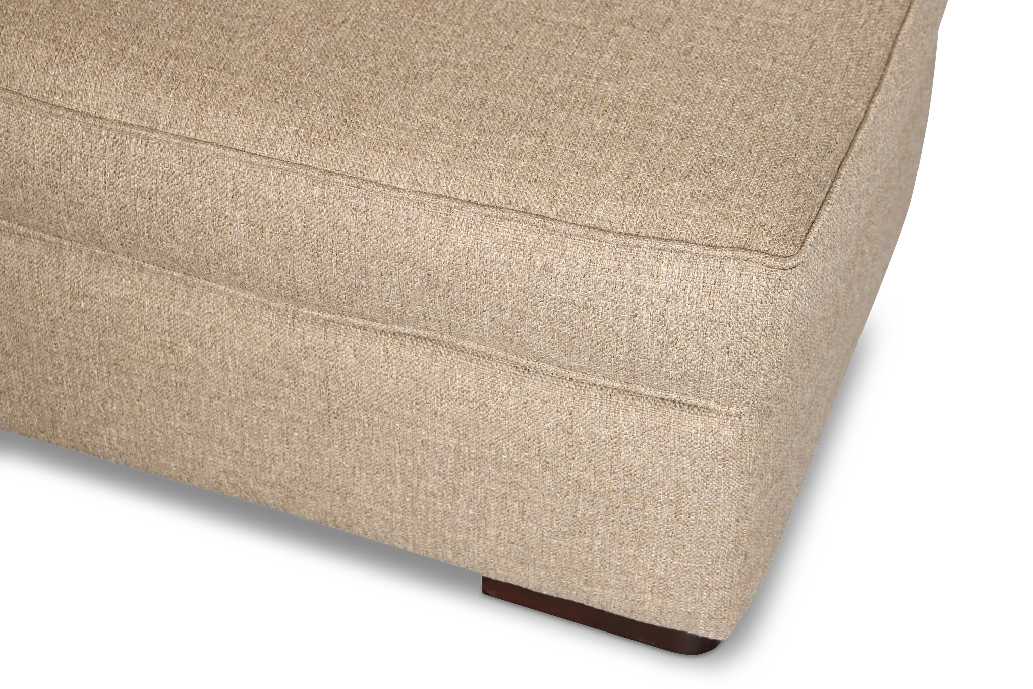 Sinclair Brown Fabric Ottoman