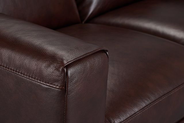 Lane Medium Brown Lthr/vinyl Loveseat