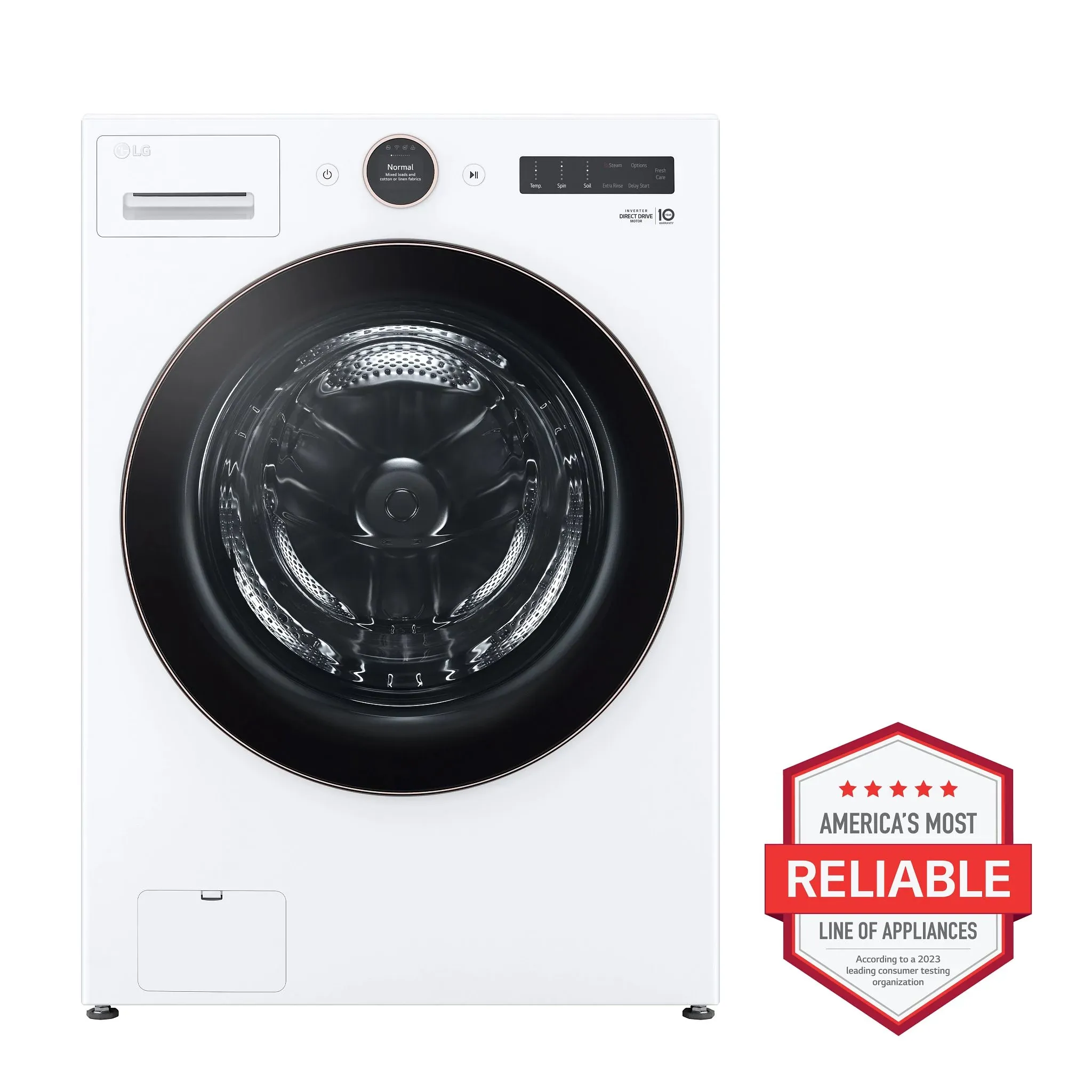 Lg 6500 Series White Front Load Electric Dryer