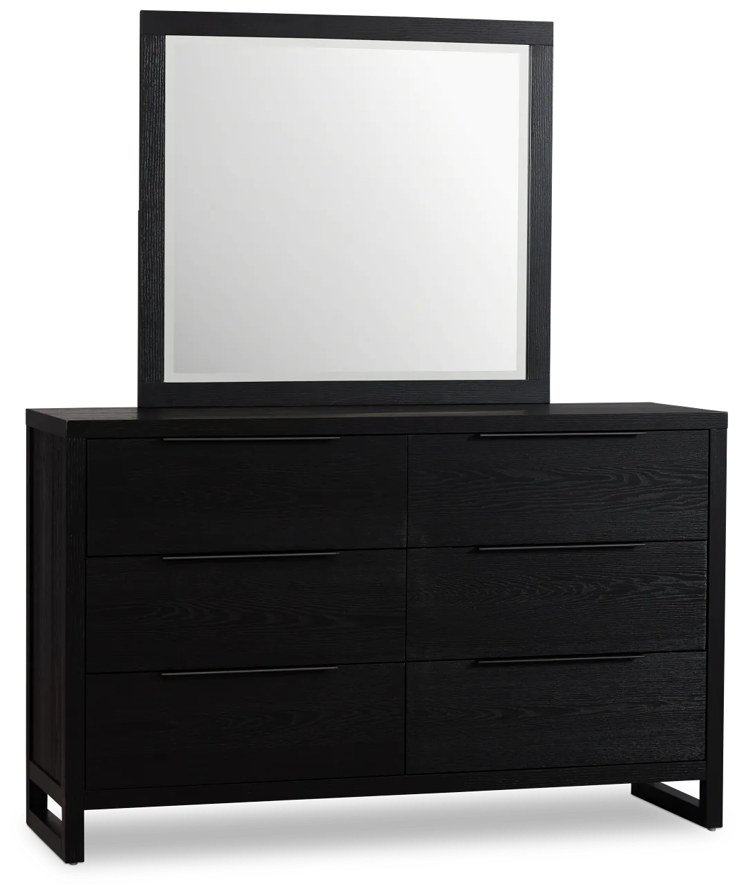Williamsburg Black Dresser & Mirror
