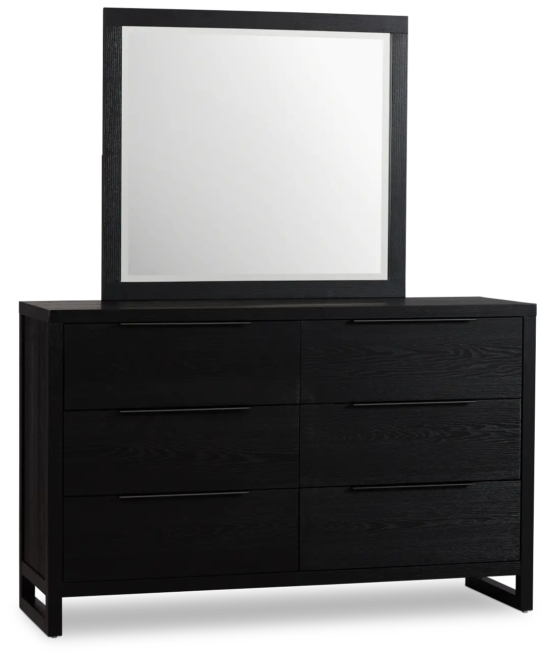 Williamsburg Black Dresser & Mirror Williamsburg Black Dresser & Mirror