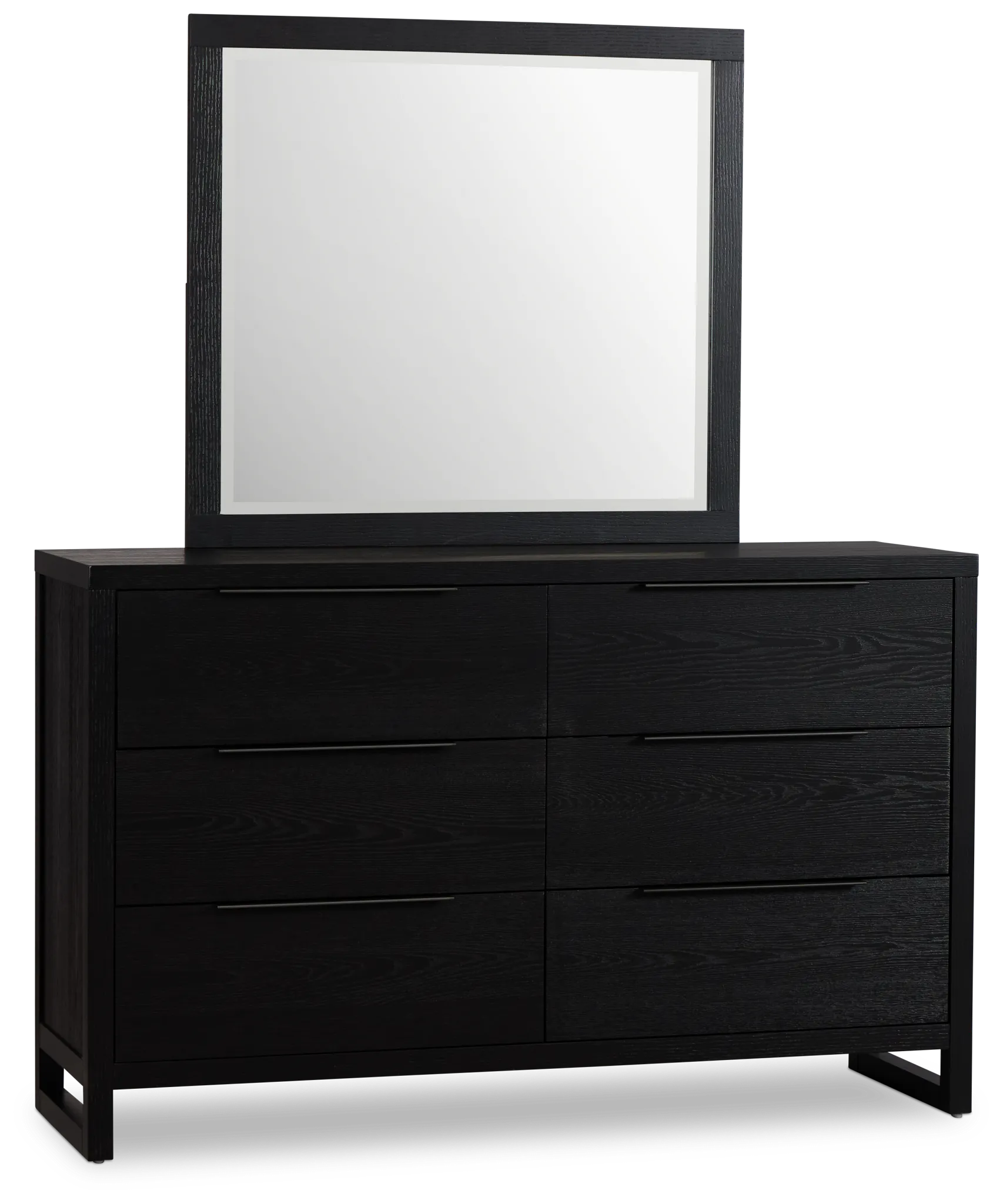 Williamsburg Black Dresser & Mirror