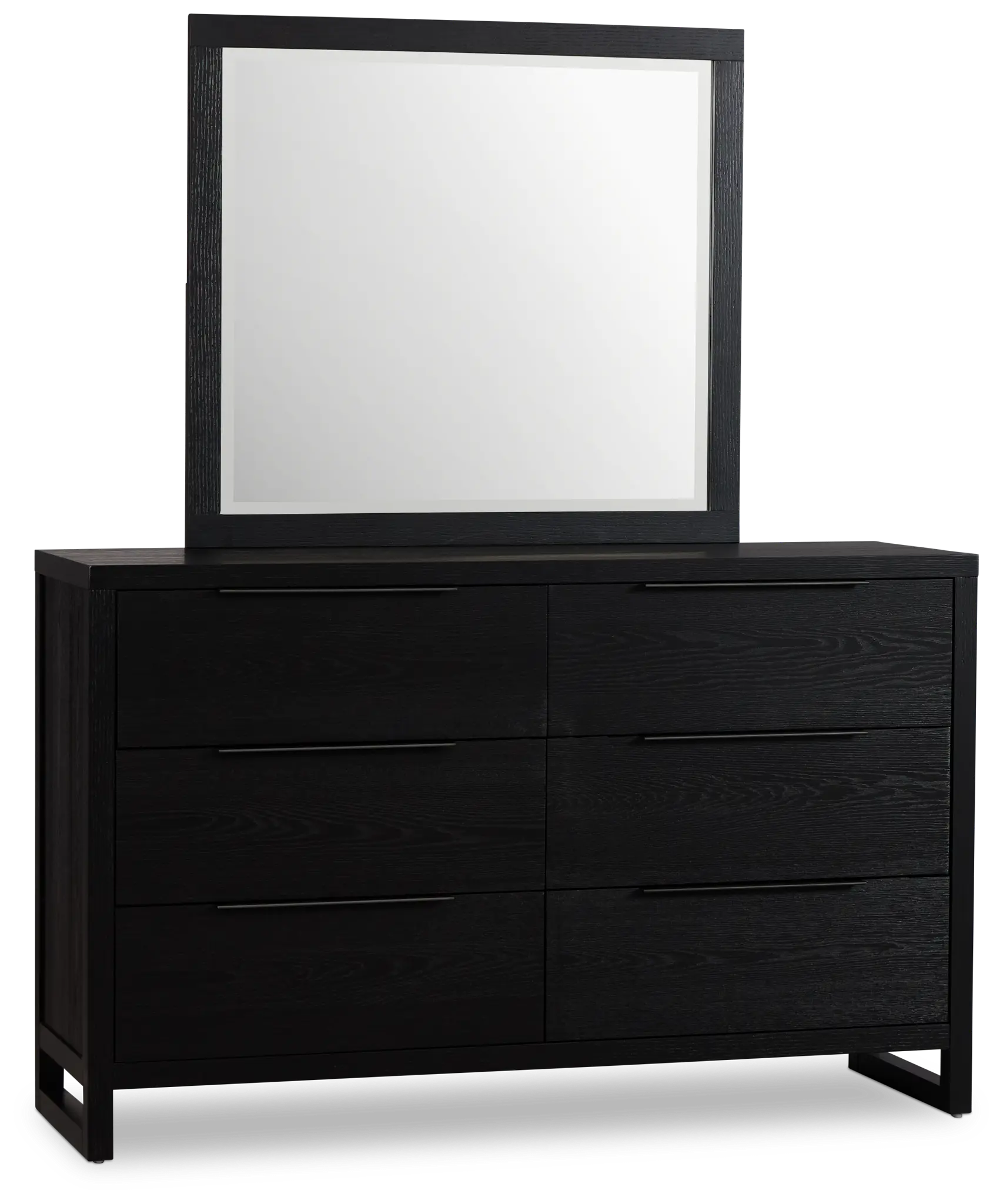 Williamsburg Black Dresser & Mirror Williamsburg Black Dresser & Mirror