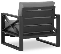 Linear Dark Gray Rocking Chair