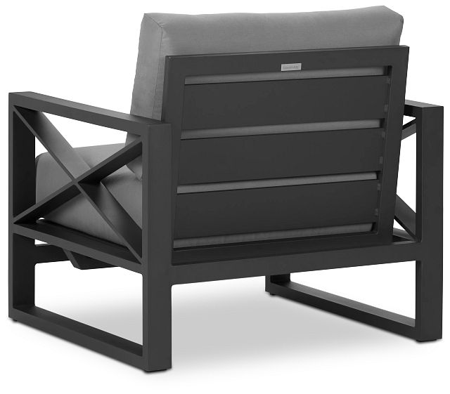 Linear Dark Gray Rocking Chair