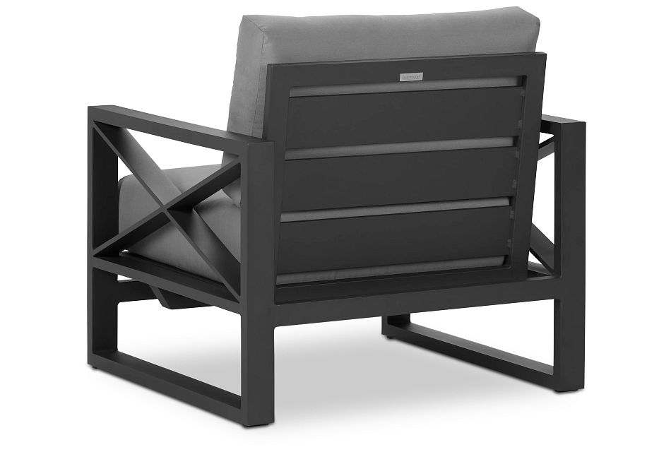 Linear Dark Gray Rocking Chair