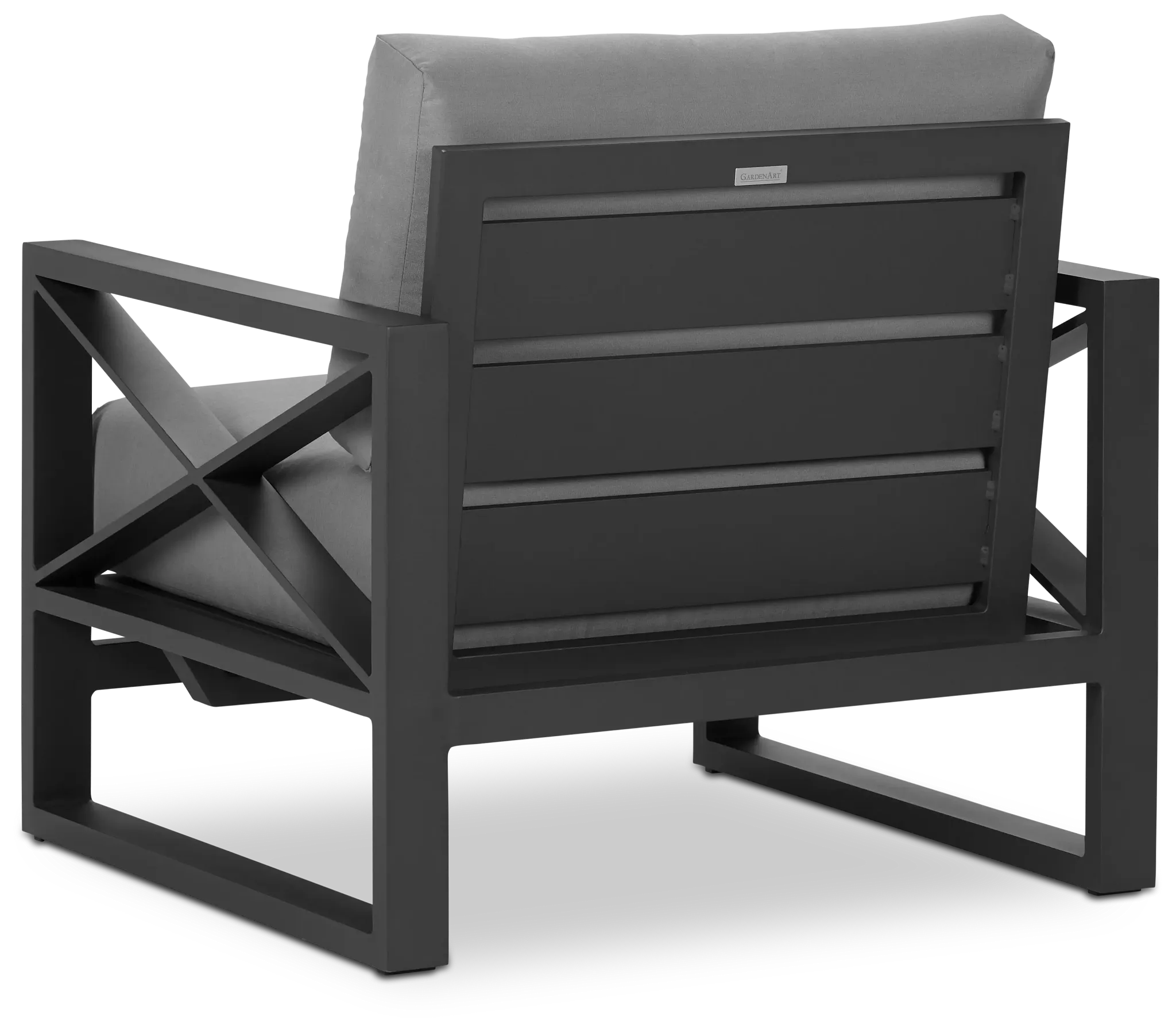 Linear Dark Gray Rocking Chair