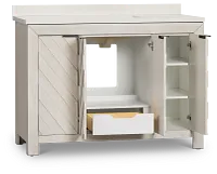 Delray White 48" Single Bathroom Vanity