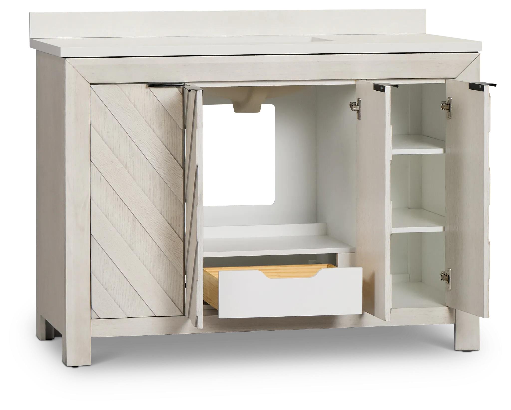 Delray White 48" Single Bathroom Vanity