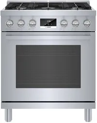 Bosch 800 Series Stainless Steel 30" Dual Fuel Range
