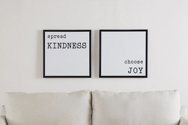 Essence White Set Of 2 Framed Wall Art