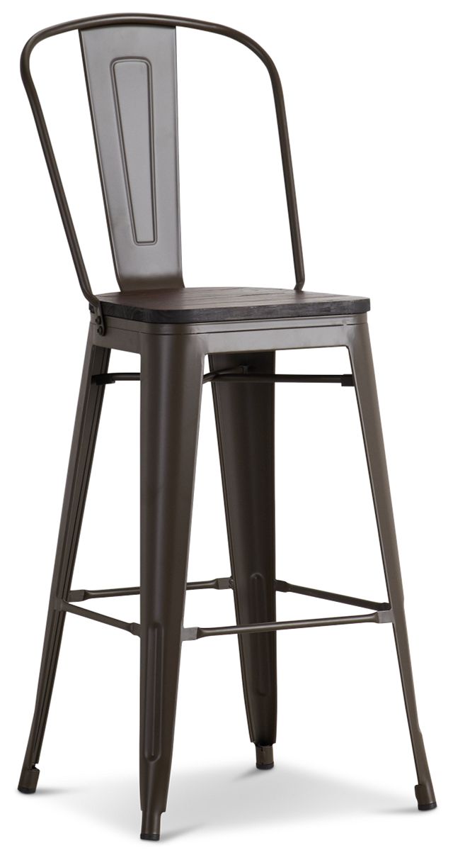 Harlow Dark Tone 30" Wood Barstool