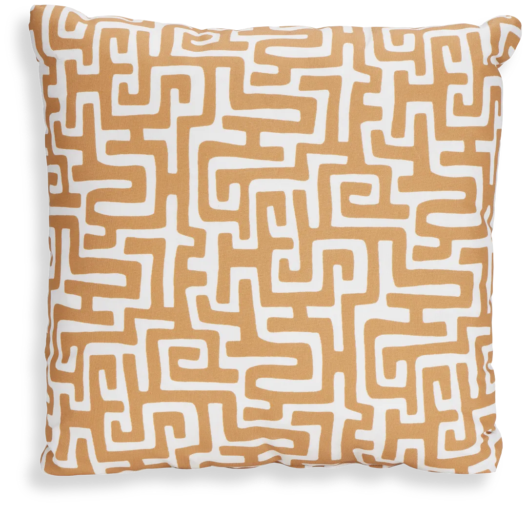 Enid Light Brown 20" Indoor/outdoor Accent Pillow