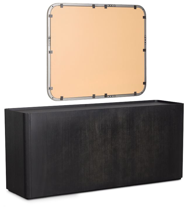 Nomad Black Dresser & Mirror