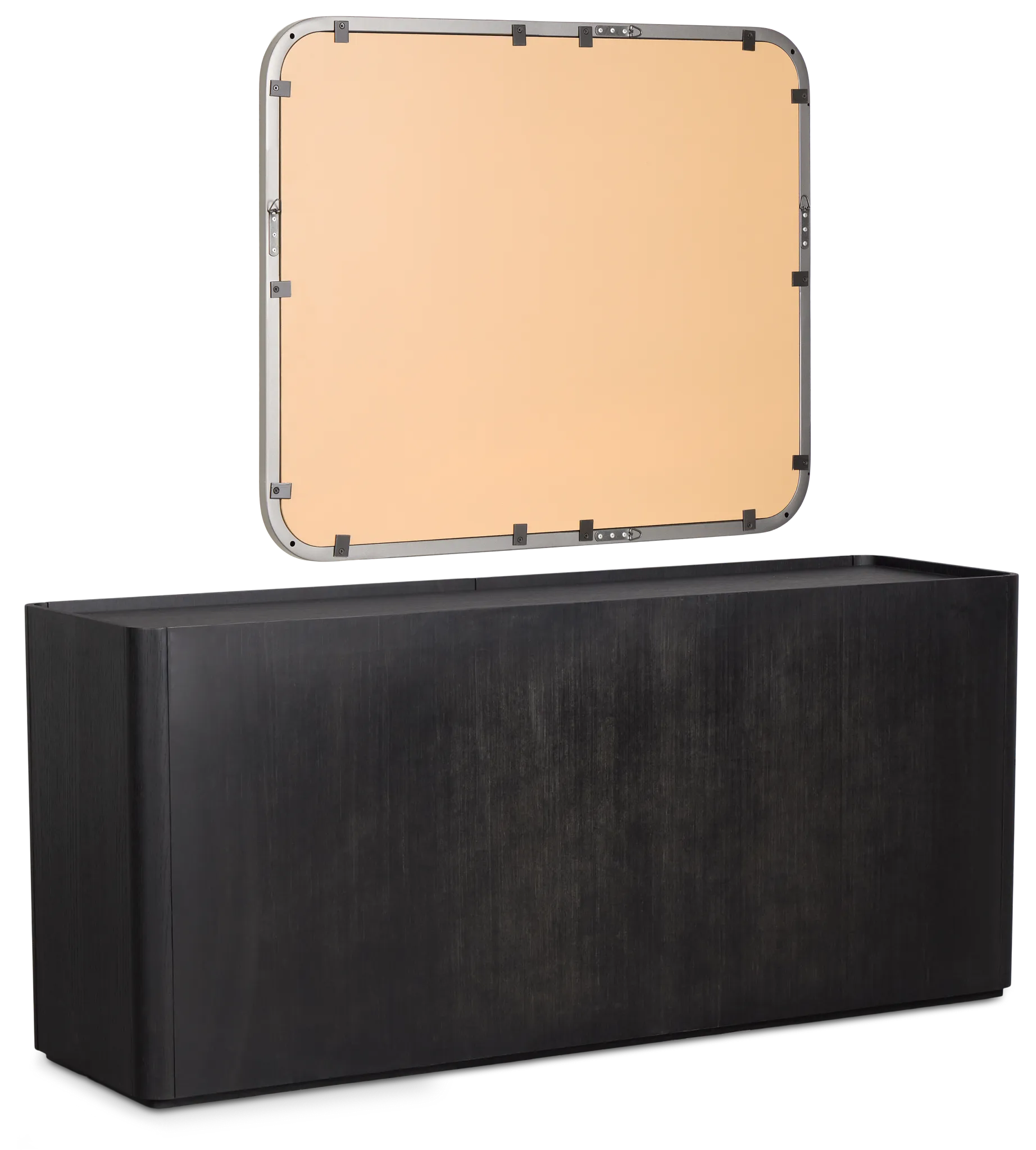 Nomad Black Dresser & Mirror