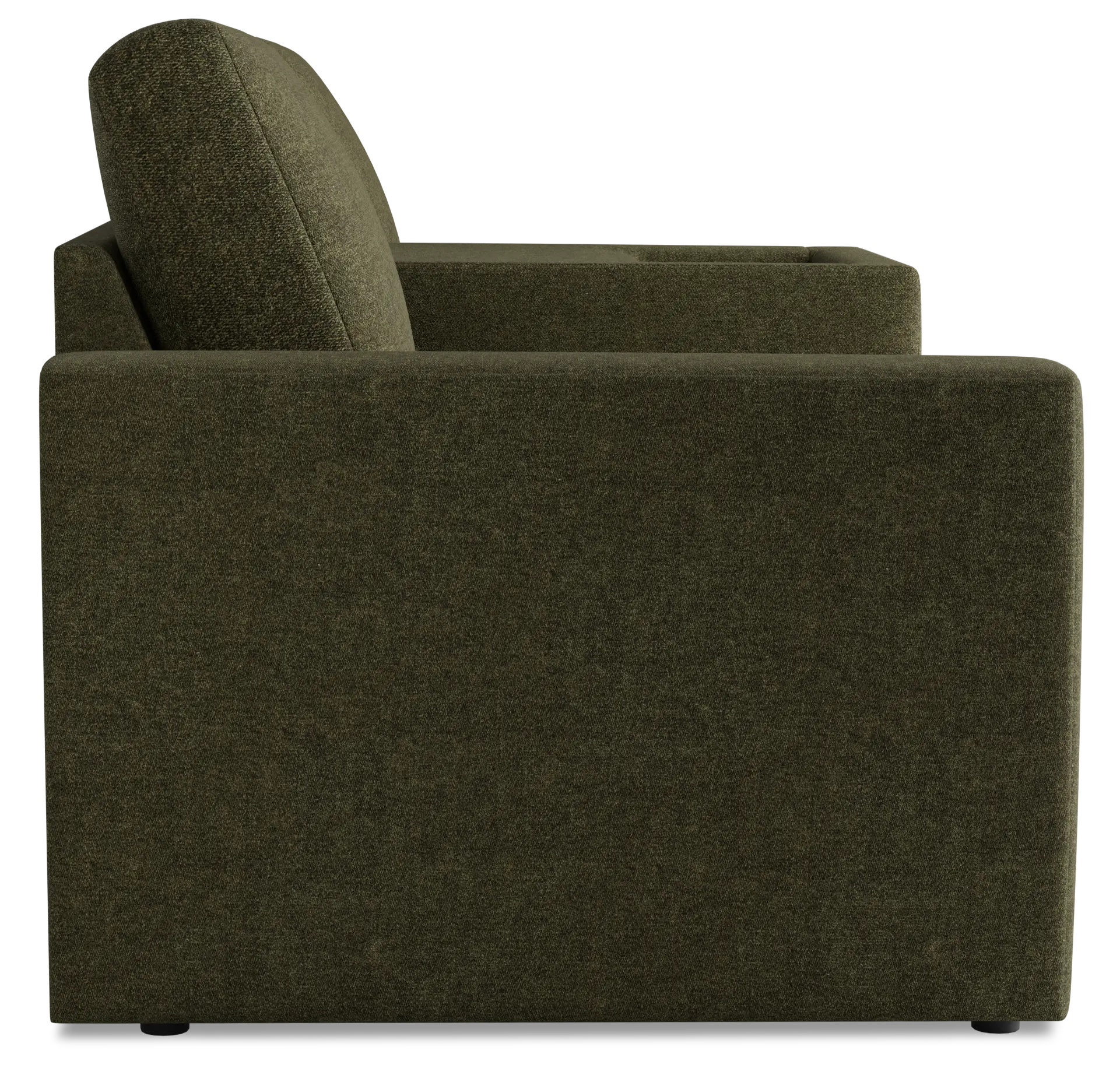 Citymod Green Fabric 3-piece Modular Sofa With Media Console Citymod Green Fabric 3-piece Modular Sofa With Media Console