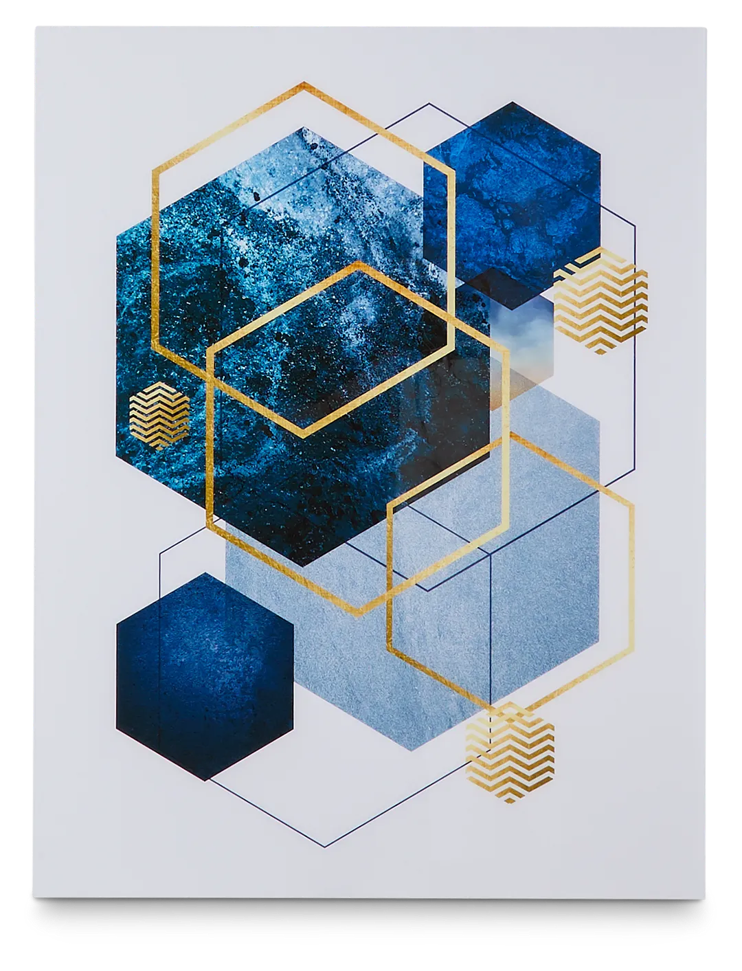 Niloy Dark Blue Acrylic Wall Art