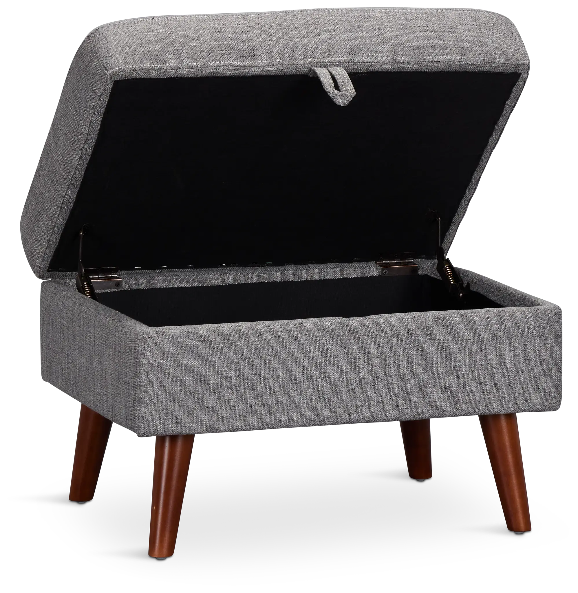 Raya Light Gray Fabric Storage Ottoman Raya Light Gray Fabric Storage Ottoman