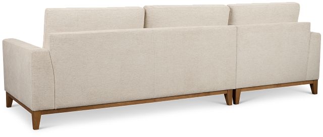 Maisie Light Beige Fabric Left Chaise Sectional