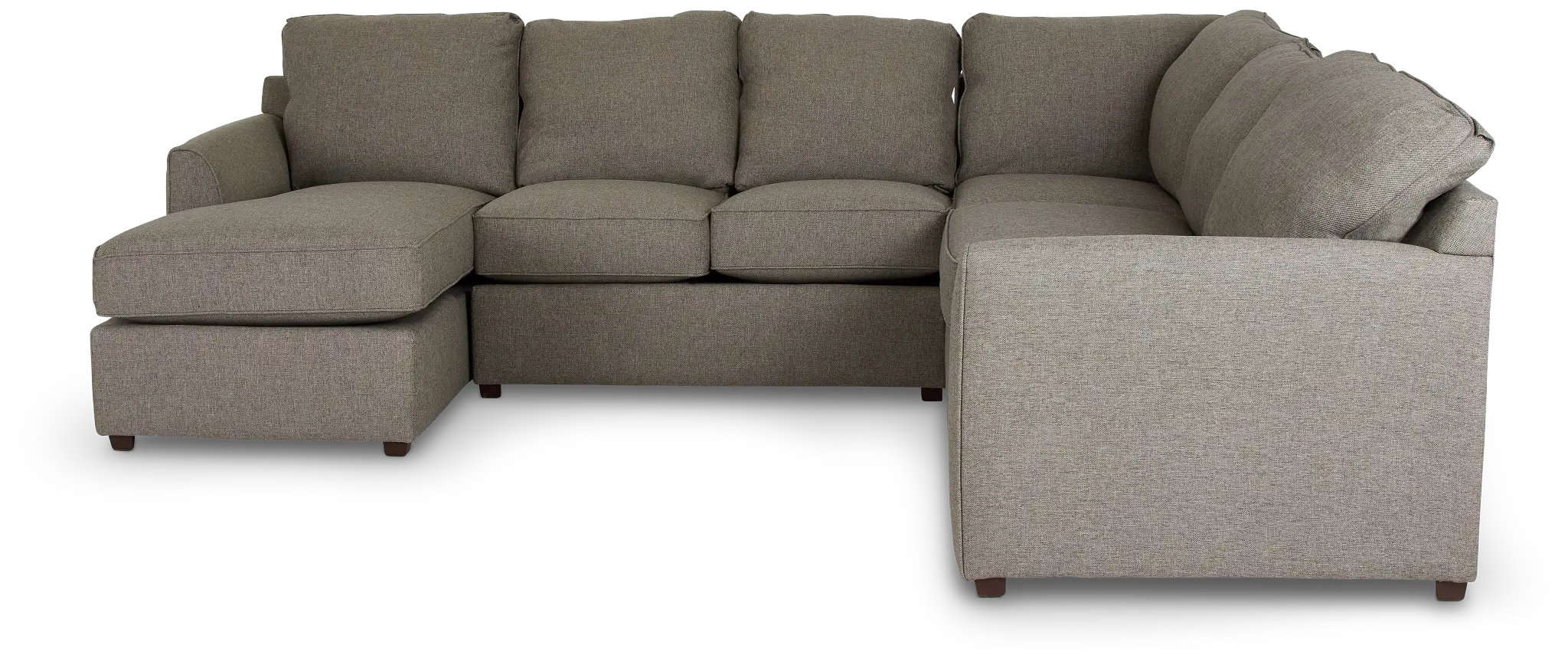 Asheville Brown Fabric Medium Left Chaise Sectional Asheville Brown Fabric Medium Left Chaise Sectional