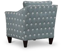 Chantilly Blue Fabric Accent Chair