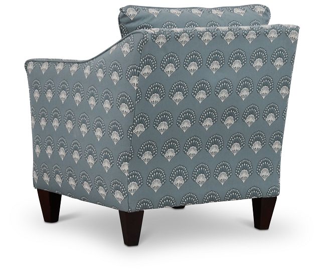 Chantilly Blue Fabric Accent Chair